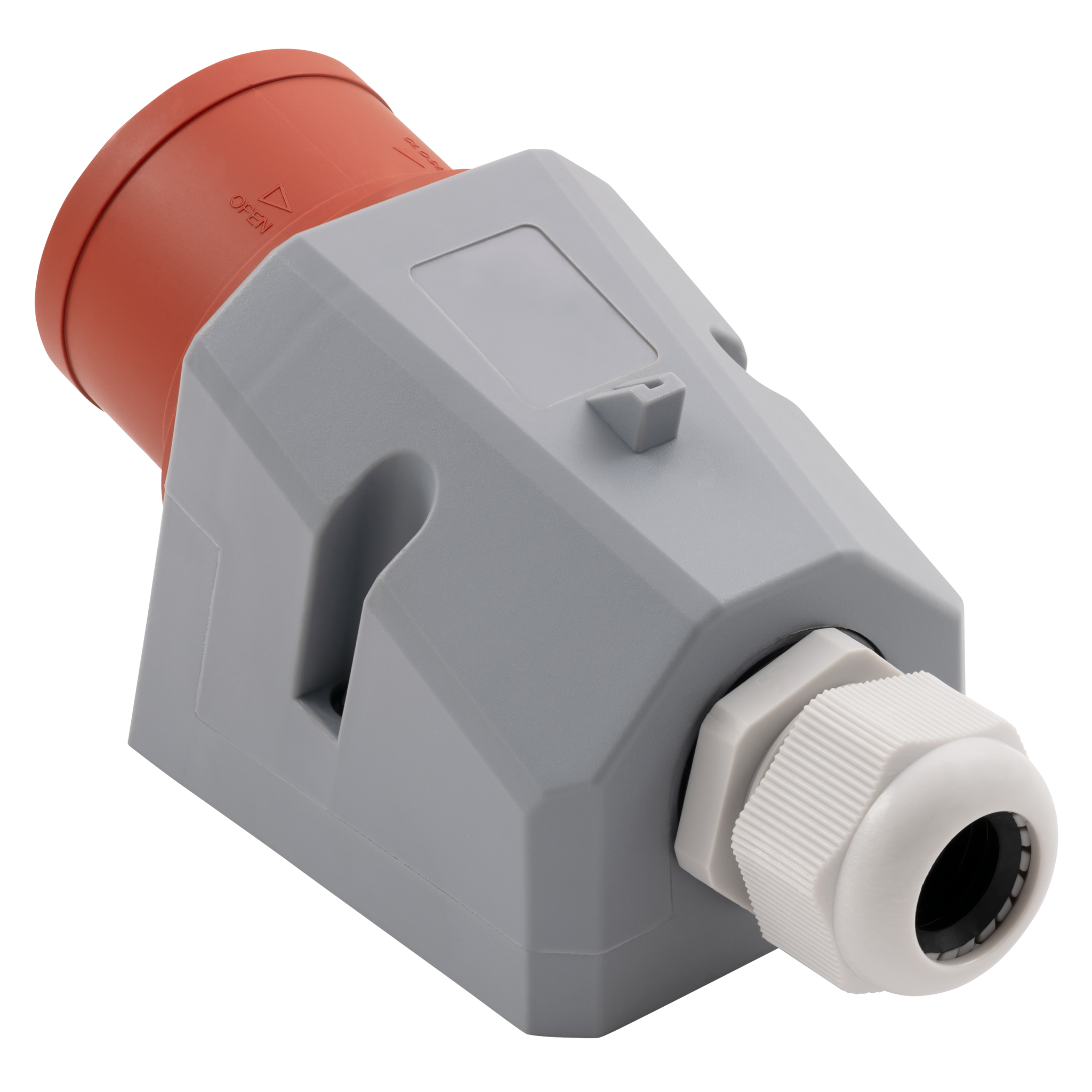 McPower CEE-Stecker Wandmontage IP44 Wandstecker | 415V, 16A Starkstrom Stecker | 5-polig für Wohnmobil Boot Aussenbereich Camping Caravan Industrie