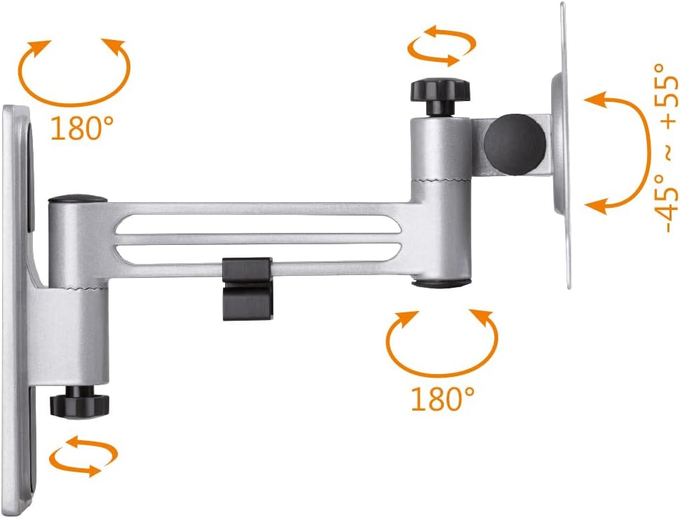 my wall TV-Wandhalterung für Wohnmobile HC1-2L TV Wandhalterung für Wohnmobil und Wohnwagen, Fernsehhalterung, Schwenkbar, Neigbar, VESA kompatibel, Bildschirmhalterung