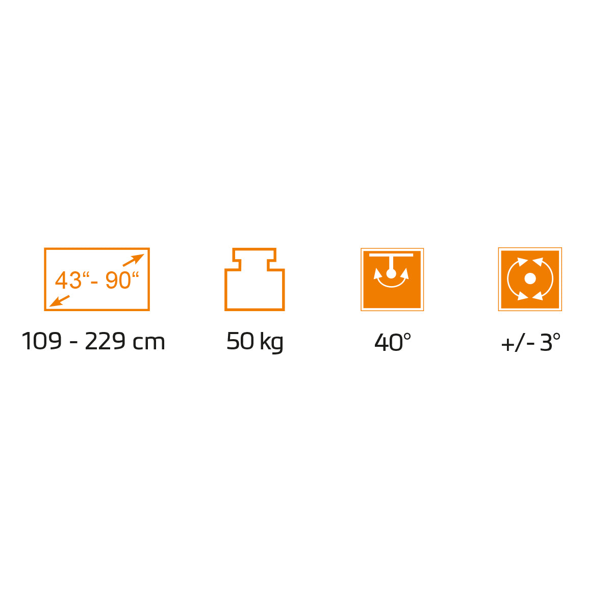 my wall Motorisierter TV Wandhalter – HP65L Smart Home, Fernbedienung & App-Steuerung, TV Wandhalterung elektrisch, für 43"-90" Bildschirme, 50kg Belastung, Höhenverstellbar, Schwenkbar