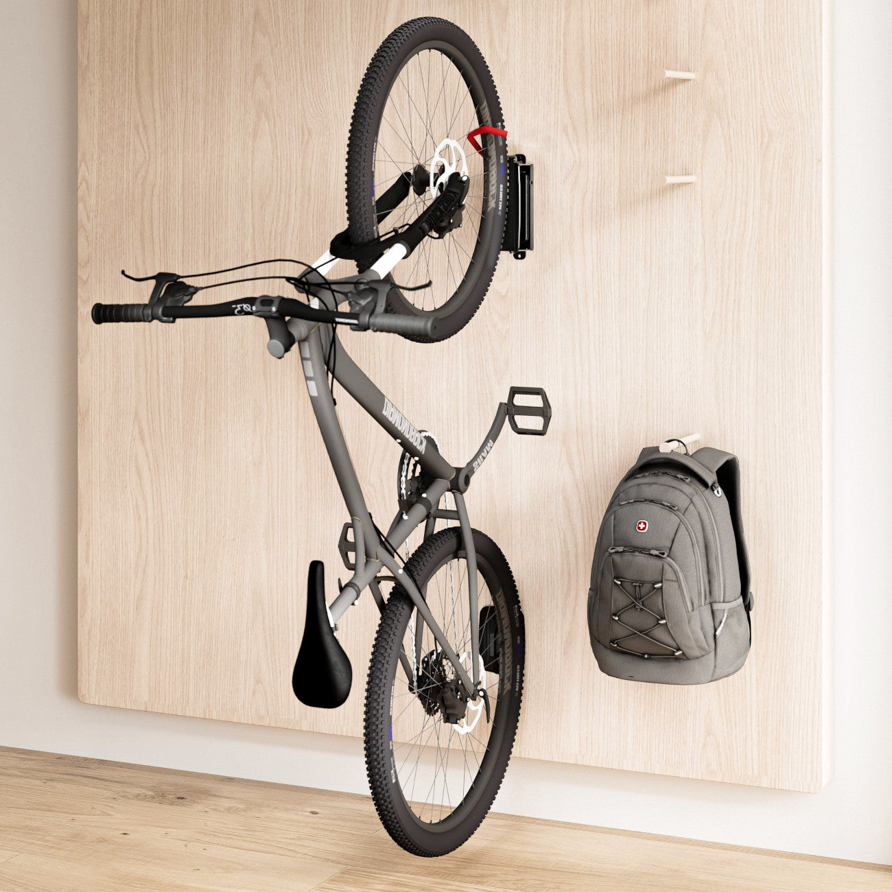 My Wall HR10L Fahrrad-Wandhalterung Schwarz schwenkbar