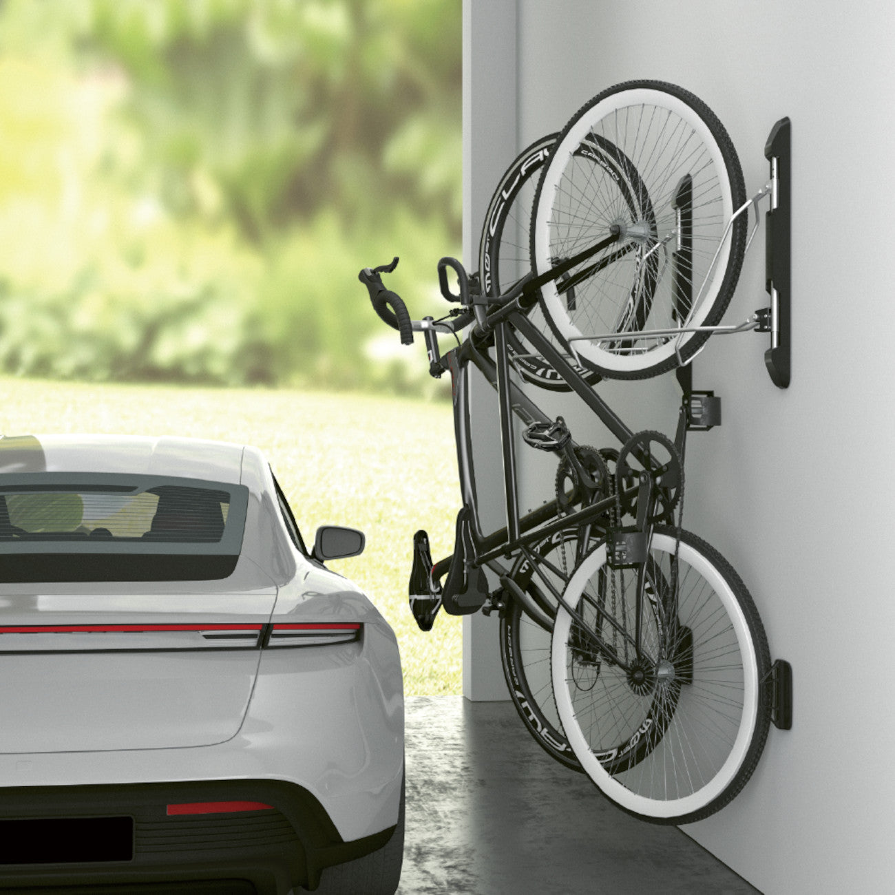 My Wall HR11L Fahrrad-Wandhalterung Schwarz schwenkbar
