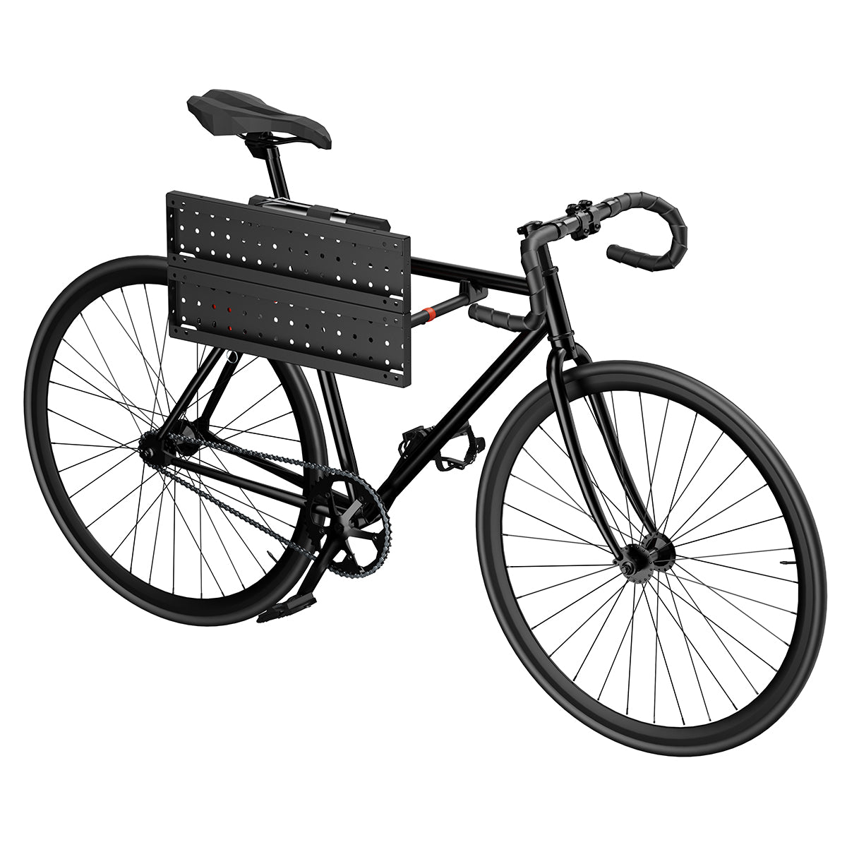 my wall modulare Fahrrad Wandhalterung - HR14L vertikale & horizontale Aufhängung, Fahrradhalterung für Räder bis 30 kg & 45 mm Reifenbreite, zwei Zusatzhaken mit je 5 kg belastbar