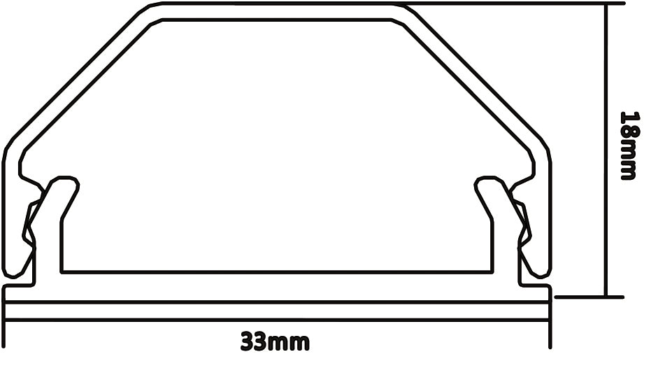 DESIGN ALU-KABELKANAL SILBER TV LCD HD ( 3,3cm x 110cm ) ALUMINIUM