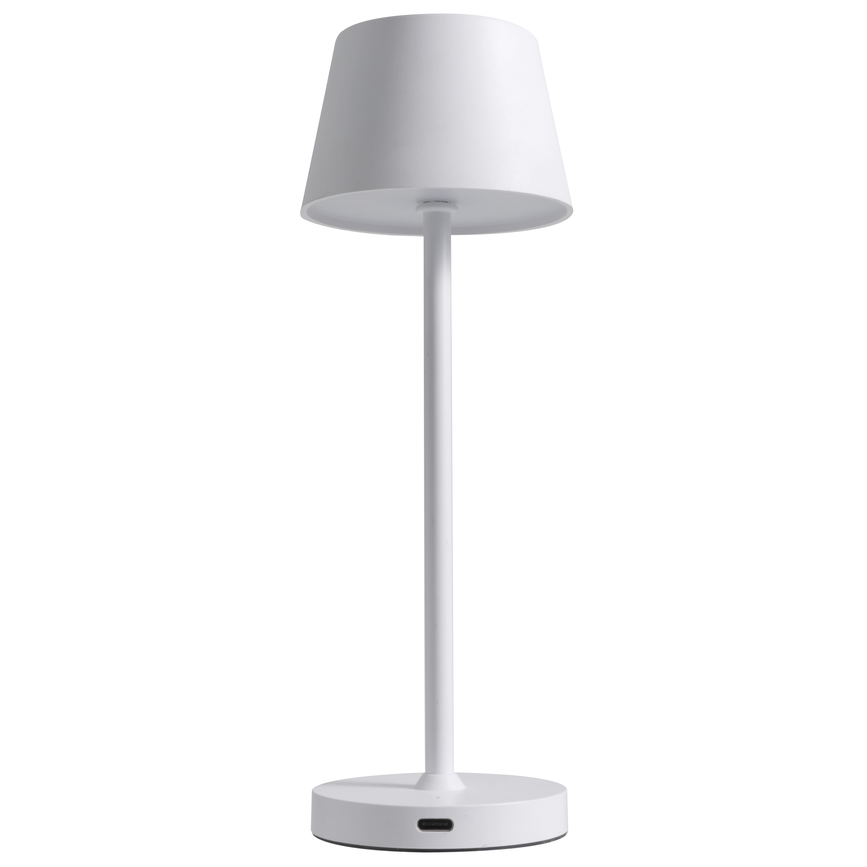ROLF KERN LED-Tischleuchte Club Nano | 21 cm | Akku-Tischlampe dimmbar, Touch-Dimmer, warmweiß 2700K, IP54, 100lm, 1,2W, kabellose Tischlampe modern, außen, innen Weiß [Energieklasse G]