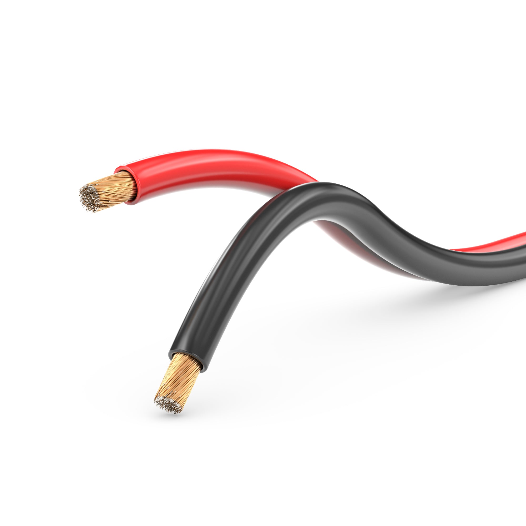 10m 2x2,5mm² Lautsprecherkabel CCA I Boxenkabel isoliert rot / schwarz mit Polaritätskennzeichnung I LS-Kabel als Meterware für Stereoanlage etc.