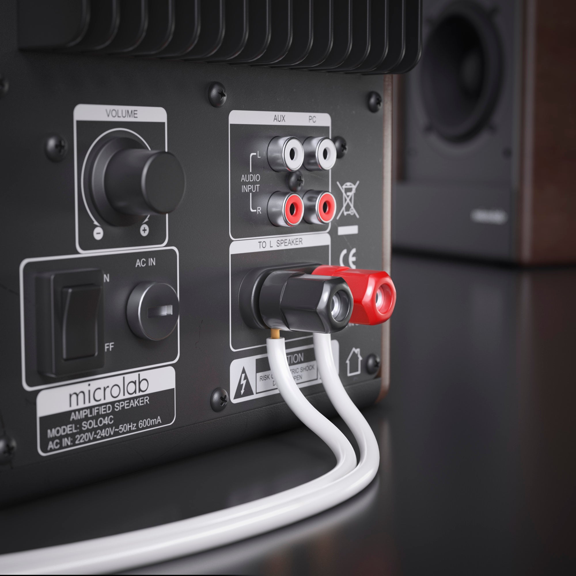 25m 2x0,75mm² Lautsprecherkabel CCA I Boxenkabel isoliert weiß mit Polaritätskennzeichnung I LS-Kabel als Meterware für Stereoanlage etc.