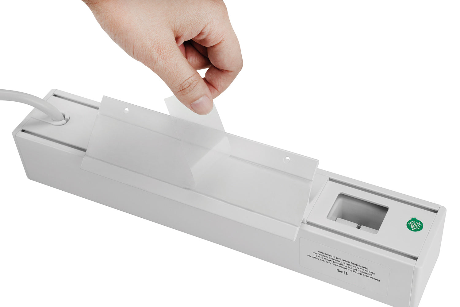 Tischsteckdose NV63L 3-Fach Schutzkontakt mit 2X USB und 2X LAN Anschluss, Mehrfachsteckdose für Zuhause mit Tischbefestigung, Knopf zum EIN- und Ausschalten, Steckdosenleiste mit 1,8m Kabel