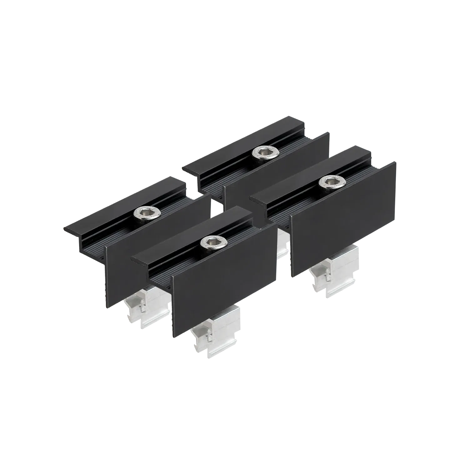 Trapezblechdach Montageset für 1 Modul Photovoltaik Balkonkraftwerk - 30mm