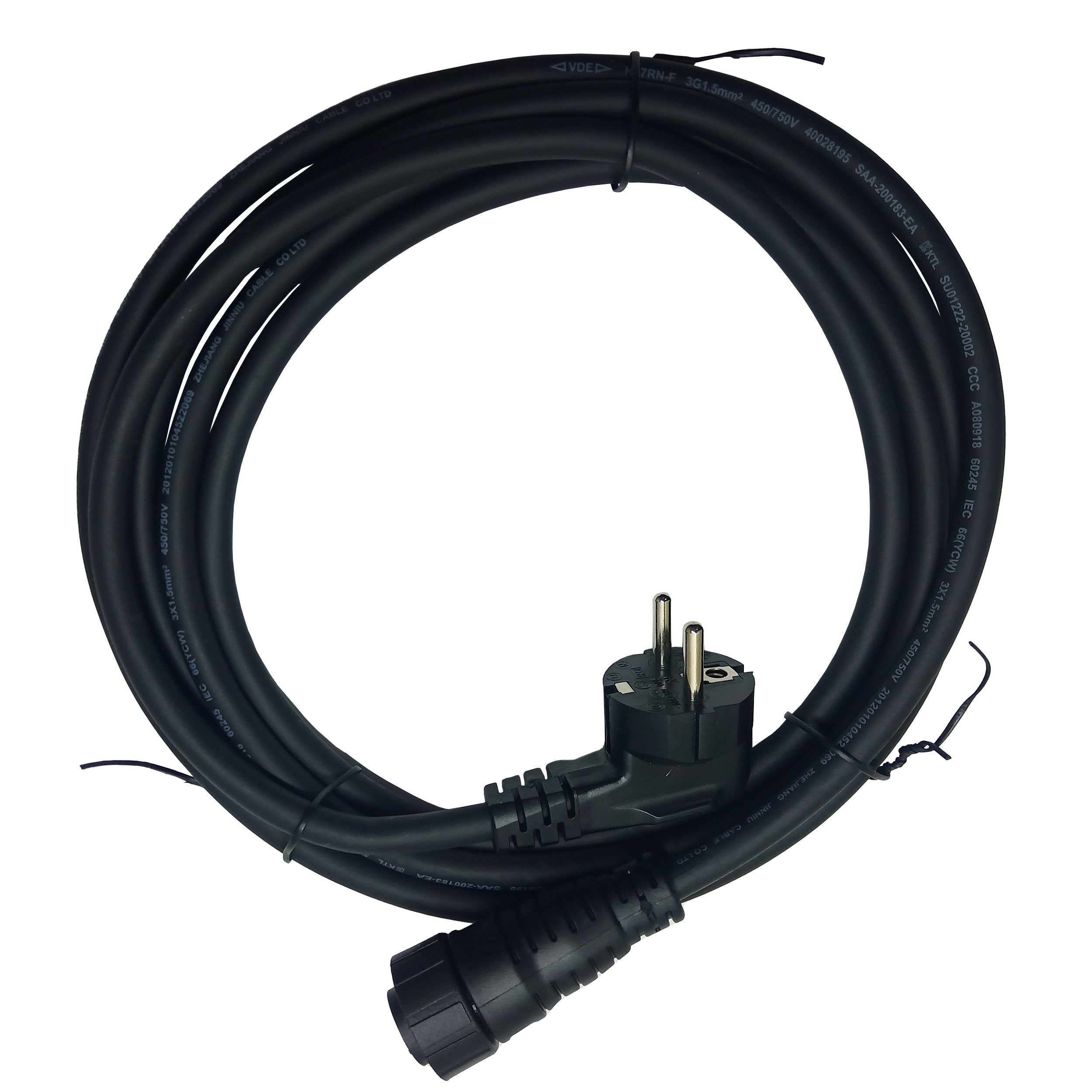 AC-Kabel 3 m Hausanschlusskabel Balkonkraftwerk AC M25 (WVC) auf Schuko
