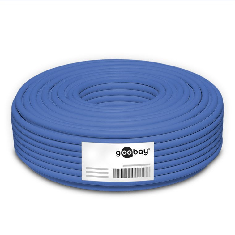 50m CAT 6A Installationskabel 4x2xAWG 23/1 U/UTP blau