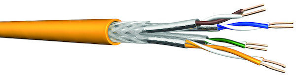 200m PROTEC.net Datenkabel 8120-1 4P23HF3 QuickBox Cat7A 1200MHz 4x2xAWG23 gelb