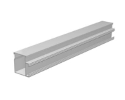 S:FLEX Montageschiene 3300 mm, ST-AK 5/40 l=3300 silber für Photovoltaik Module